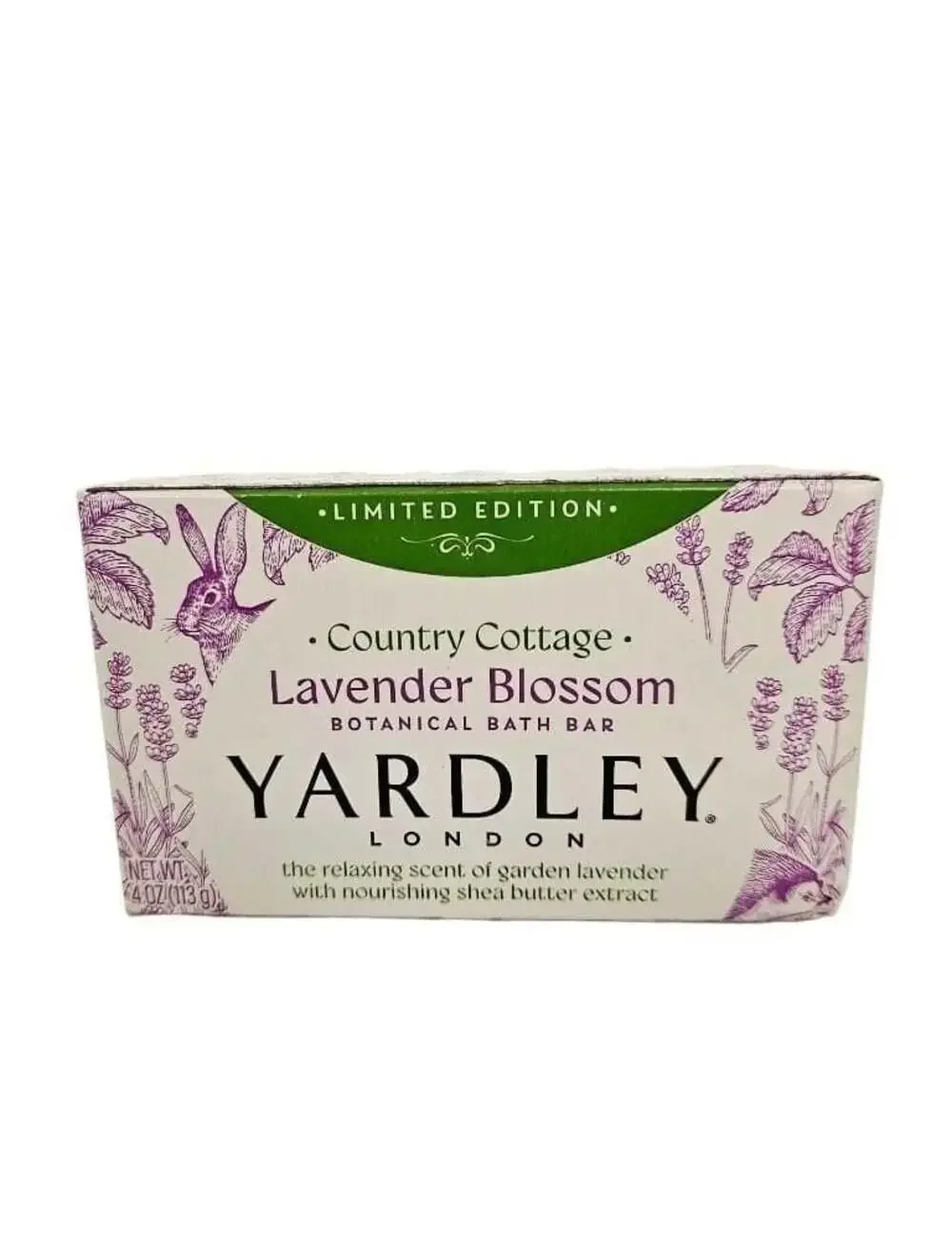 Yardley London Country Cottage Lavender Blossom Botanical Bath Bar 4 oz